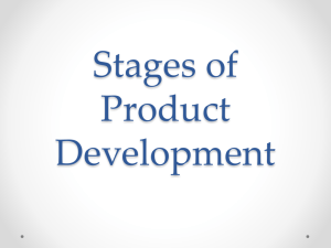 Stages of Product Development
