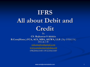 IFRS- All about Debit and Credit