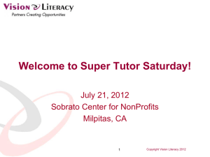 Welcome to Super Tutor Saturday!