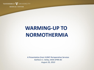 Normothermia(1) - Vanderbilt University Medical Center