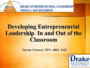 Developing Entrepreneurial Leadership Powerpoint