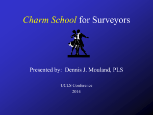 Charm School for Surveyors