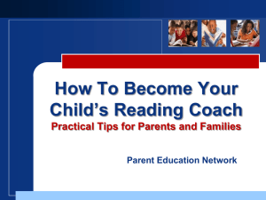 How To Become Your Child*s Reading Coach