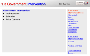 1.3 Government Intervention