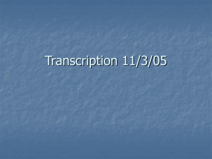 Transcription 11/3/05