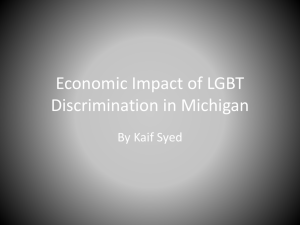 Kaif Syed Economic Impact of LGBT Discrimination in Michigan