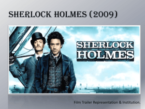 Representation-Institution Sherlock Holmes