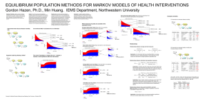 EQUILIBRIUM POPULATION METHODS FOR MARKOV MODELS