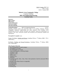 DDT 101 Engineering Drawing - Moberly Area Community College