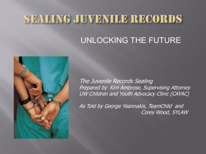 Sealing juvenile records