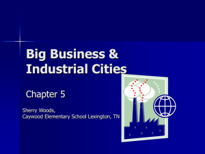 Big Business & Industrial Cities