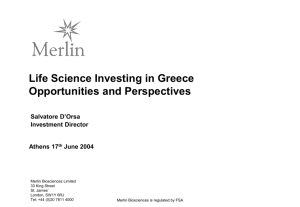 Merlin Biosciences Fund III