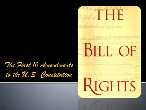 The Bill of Rights - Edison Township Public Schools