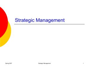 Strategic Management - FacStaff Home Page for CBU