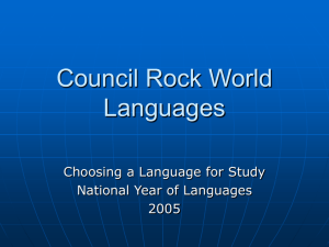 Latin is no more “dead” - Council Rock School District