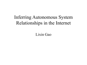 On Inferring Autonomous System Relationships in the Internet Lixin