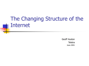 The Changing Structure of the Internet