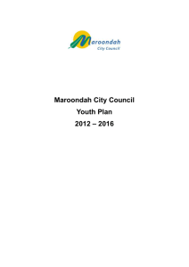 Maroondah City Council Youth Plan 2012