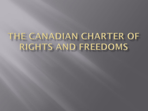 2009 charter of rights & freedoms