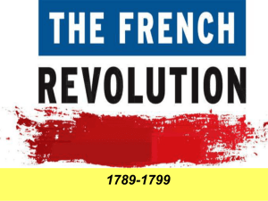 1789-1799 Causes of the French Revolution