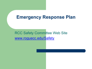 Emergency Response Plan - Rogue Community College