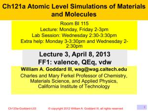Lecture 3 - Materials and Process Simulation Center