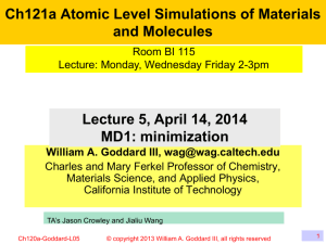 Lecture 5a - Materials and Process Simulation Center
