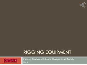 Rigging Equipment PPT