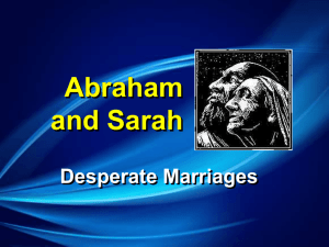 Abraham and Sarah - Community Covenant Church