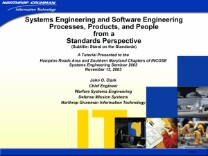 Systems and Software Engineerng Processes, Products, and People