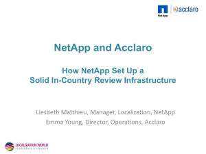 NetApp and Acclaro