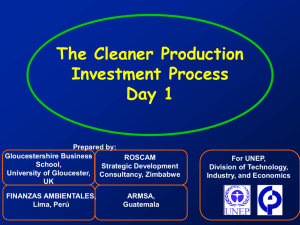 Slides - Financing Cleaner Production