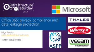 to be a UK or - SharePoint Saturday Events