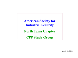 CPP Investigations Presentation - ASIS International
