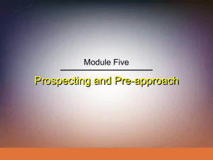 Prospecting and Pre