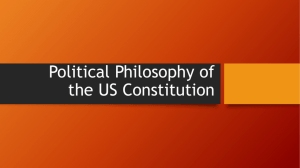 Political Philosophy of the US Constitution