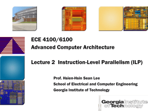 Lec2-ilp - ECE Users Pages - Georgia Institute of Technology