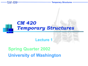 Formwork for Concrete - University of Washington