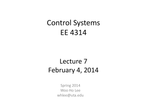 Control Systems EE 4314
