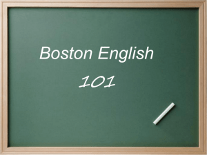 Boston English 101