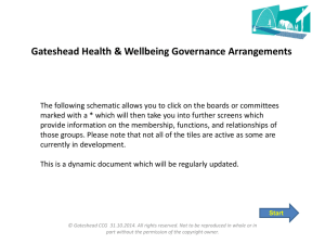 View the Gateshead Governance Arrangements