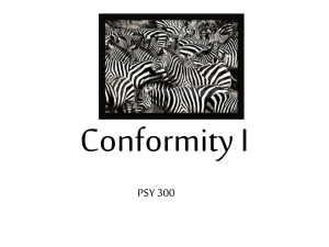Conformity I - Study materials & Discussion related to APS