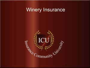 Specialty Winery Coverage - Insurance Community University