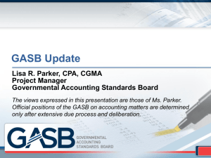 GASB Update (PowerPoint)