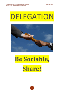 The Delegation Process - Training-for-LIFE
