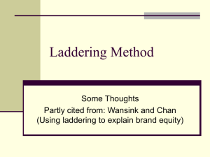 Laddering Method