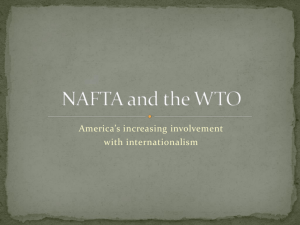 NAFTA and the WTO