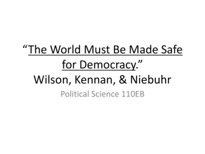 17 Wilson, Kennan, & Niebuhr