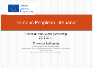 Famous People in Lithuania