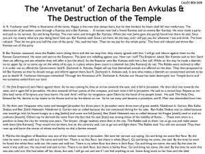 What is R. Zecharia's 'Anvetanut'?